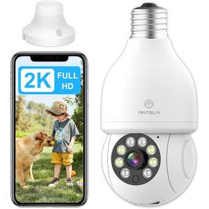 Telecamera Dome Antela 3MP WiFi per Interni con Rilevamento Movimento e Visione Notturna, Telecamera di Sicurezza in Plastica - Product Image 4