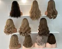 Perruque Lace Front HD Marron avec Mèches, 100% Cheveux Humains Remy, Pré-Pluckée, Ligne de Cheveux Naturelle, Sans Colle, Douce, Soyeuse et Lisse