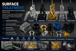 Service de fabrication de tôles sur mesure par usinage CNC OEM, anodisation, oxydation noire, électrolyse pour l'aérospatiale et le médical - Product Image 2