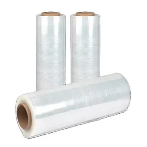 Factory Best Clear Stretch Wrap Film Pallet Packing Wrap Film 80 Gauge Transparent Lldpe Stretch Wrap Film Jumbo Rolls