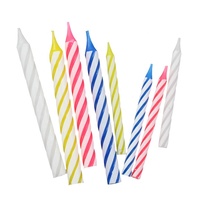 Bougies style spirale, colorées, pour fête d'anniversaire, prix bon marché, 20/60 pièces, vente en gros