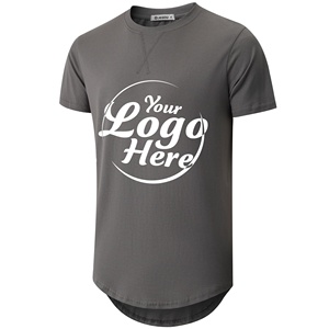 Camiseta de gimnasio de algodón liso personalizada de verano para hombre al por mayor, Camiseta deportiva informal de gran tamaño para hombre - Product Image 5