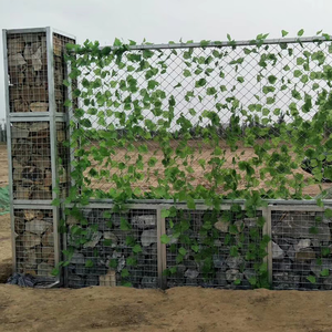 סל גביון מרשת פלדה מגולוונת, רשת ריתוך ארוגה מרובעת, התקנה קלה, לשימוש בגינה - Product Image 2