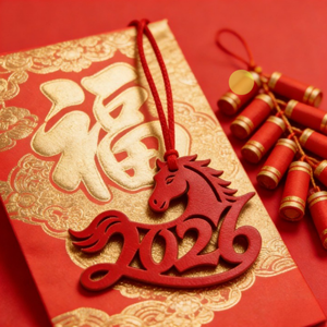 Breloque de sac en cuir PU Anné<span class=keywords><strong>e</strong></span> du Cheval 2026, pendentif créatif Cheval du Zodiaque pour sac à main, thème Nouvel An - Product Image 2