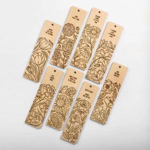 Wholesale Custom <b>Bookmark</b> Laser Engraving Wooden <b>Bookmarks</b> DIY Wood Crafts - Product Image 2