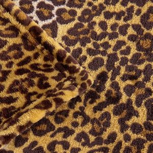 Dark <strong>Brown</strong> Leopard Print Blanket Fleece <strong>Throw</strong> for Bed <strong>Sofa</strong> Travel and Camping 50"x60" - Product Image 3