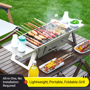 Nueva Parrilla Portátil Ligera Plegable de Acero Inoxidable para Exteriores con Rejilla de Cocción Reforzada - Product Image 2