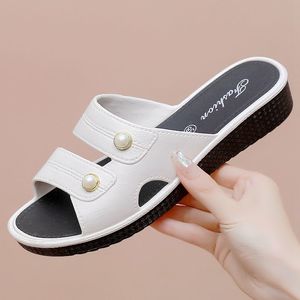 Women's Designer Summer Autumn Beach Slide for Wholesale Lightweight Non-slip Mid-<b>heel</b> Soft Sole Casual Fashion Trend - Product Image 2