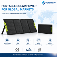 Panneau solaire pliable 200W, source d'alimentation photovoltaïque portable pour stations d'alimentation en série, panneaux solaires flexibles 200W