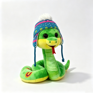 Peluche de serpiente navideño personalizado, peluche de serpiente para las fiestas de invierno, lindo peluche de serpiente de compañía, peluche de serpiente para decoración de cuarto de niños - Product Image 5
