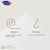 Matelas Compressé en Boîte à Mémoire de Forme Gel, Design Moderne, Vente Chaude Usine, Tailles Simple, Double et King Size, Idéal Hôtels