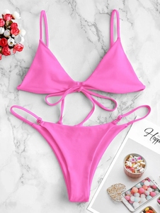 Maillots <span class=keywords><strong>de</strong></span> <span class=keywords><strong>bain</strong></span> 2026 : Bikinis roses <span class=keywords><strong>de</strong></span> luxe pour femmes, ensembles <span class=keywords><strong>de</strong></span> bikinis triangulaires personnalisés – Fabricant - Product Image 2