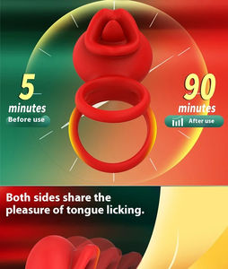 حلقة اهتزازية تفاعلية للرجال متصلة بالبلوتوث لتأخير القذف، لعبة جنسية للبالغين للبيع بالجملة للعب الشرجي، متوفرة للشحن الدولي الفوري - Product Image 5