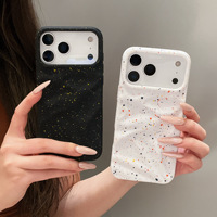 Coque de téléphone souple à motif éclaboussures de couleur, esthétique minimaliste, protection pour iPhone 14 15 16 Pro Max 17, étuis en TPU