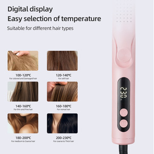 Plancha y rizador de pelo multiusos de doble función con ajuste de aire frío para uso doméstico - Product Image 3