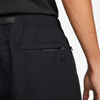 Design personnalisé Short d'été léger avec poche zippée Short noir uni pour hommes
