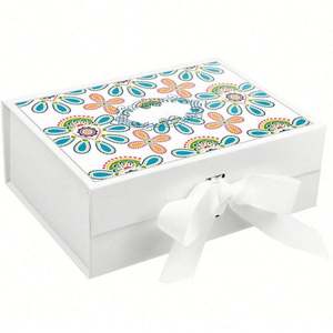 Caja de Regalo de Lujo Grande de 11 x 8 x 4 Pulgadas con Tapa Magnética para Regalos, Incluye Tarjeta y Cinta - Product Image 1