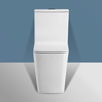 Offre Spéciale Simple Design Moderne Sanitaire Porcelaine Wc Filigrane P-trap Monté Au Sol Deux Pièces Blanc Cuvette De Toilette pour Salle De Bains