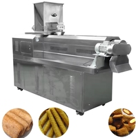 Promotion : Extrudeuse à double vis pour snacks fourrés, four de cuisson et mélangeur automatique haute capacité pour barres de riz soufflé au chocolat