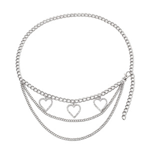 ห่วงโซ่คาดเอวแฟชั่นห่วงโซ่หลายชั้นประดับเพชรสำหรับงานปาร์ตี้ - Product Image 5