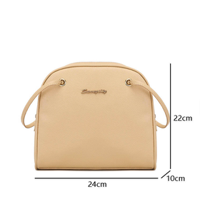 Bolso bandolera multifuncional de gran capacidad, bolso de hombro de cuero PU, color sólido, accesorios de moda para mujer, bolso tote. - Product Image 3