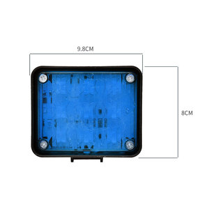 Feu de gabarit LED rouge rectangulaire pour camion et remorque, <span class=keywords><strong>lampe</strong></span> latérale à refroidissement rapide avec couvercle en PC, auxiliaire - Product Image 2