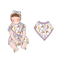 Ensemble de vêtements pour bébé Little Glow Kids, best-seller en gros, short à manches courtes réglable avec bavoir, adapté à un usage quotidien