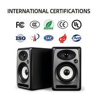 Haut-parleur de monitoring de studio actif 5,25 pouces, haut-parleur audio professionnel, entrée équilibrée XLR TRS RCA, haut-parleur de monitoring pour studio à domicile