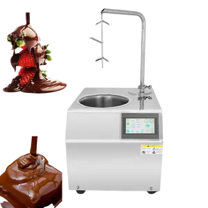 Ju Hete Verkoop Commerciële Warme Chocoladedispenser Automatische Smeltmachine Voor Aardbeiencoating Chocolademachine