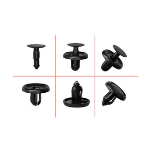Fixations Toyota Lexus en plastique noir 7 mm – Clips décoratifs pour panneaux, rivets de pare-chocs et ailes, attaches automobiles - Product Image 4