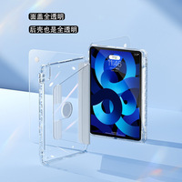 360 derece dönen Tablet Ipad kılıfı hava 10th 10.9 inç 2022 kristal kılıf buzlanma şeffaf kabuk
