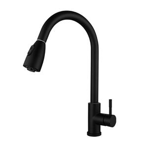 Grifo de Cocina Xims de Acero Inoxidable 304, Monomando Extraíble con Rociador, Dispensador de Agua Fría y Caliente de Montaje en Encimera, Estilo Moderno - Product Image 3