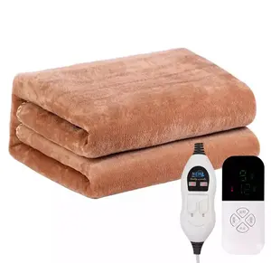 Теплое электрическое одеяло, двухстороннее, очень мягкое, с подогревом, можно стирать в машине, для зимы