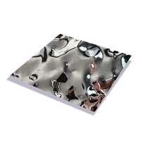 Plaque décorative en acier inoxydable sablé 304 pour cache-luminaire de plafond d'ascenseur 1220 x 2440 mm 0,8 mm