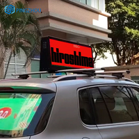 Pantalla LED Publicitaria para Techo de Taxi con Control Programable WIFI, P4/P5 1080P HDR 1000:1, CMS Integrado, Legible Bajo la Luz Solar