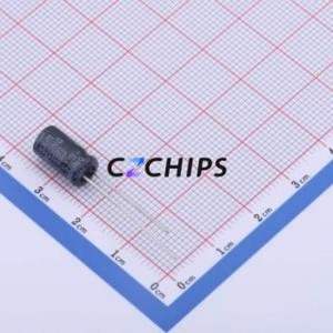 ตัวเก็บประจุแบบอิเล็กโทรไลต์อะลูมิเนียม MHA-BP63V22M6.3*11 LO แบบ Through-Hole, ขนาด D6.3xL11 มม. 22uF 20% 63V 63mA-120Hz - Product Image 2