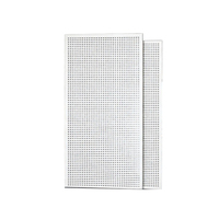 Plaque de plafond suspendu rectangulaire en alliage d'aluminium 300x1200mm au design moderne pour la décoration des aéroports, villas et appartements