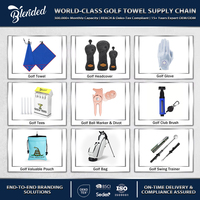 Fundas Personalizadas para Palos de Golf, Juego de Fundas para Driver, Fairway, Híbrido y Putter, Diseño Bordado Personalizado, Colección Completa