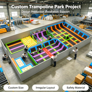 Parque de aventuras comercial para niños, parque de trampolines interior, centro deportivo familiar para adultos - Product Image 6