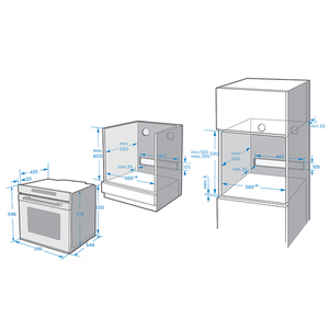 Horno Empotrado de 60 cm <span class=keywords><strong>con</strong></span> <span class=keywords><strong>Microondas</strong></span> de 72 L, Control Táctil, 16 Funciones, <span class=keywords><strong>Grill</strong></span>, <span class=keywords><strong>Microondas</strong></span> y Convección - Product Image 5