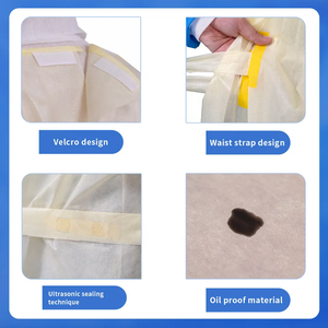 ชุดป้องกันการผ่าตัดผ้า PPE aami Level2 SMS 25gsm แบบใช้แล้วทิ้งชุดป้องกันการผ่าตัดแบบทนทานและสะดวกสบาย - Product Image 2