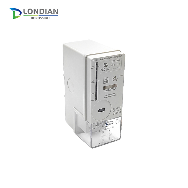LD108 Single-Phase Smart Prepaid Electricity Meter Stable Measure for Apartments DIN Rail Remote Monitoring via Energy Meters