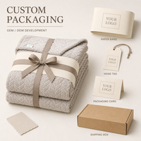 Couverture en flanelle de textile recyclé, matelassée en losanges, surface douce et moelleuse, fourniture OEM ODM, étiquette de marque personnalisée et emballage cadeau pour la vente au détail