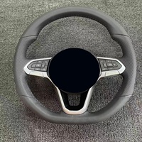 Leder-Lenkrad für VW MK6/7/8 Touareg GTI Golf 7 8 8.5 Passat Polo Jetta CC Scirocco Amarok Manuelle Modelle mit ACC-Funktion