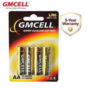 Wholesale Blister card 4pcs LR6 AA Alkaline Battery Aaa Lr03 Super Power Batteries 1.5v for Toys - Product Image 1