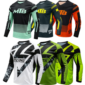 Maillot de cyclisme à manches longues à séchage rapide pour hommes, maillot de cyclisme multicolore pour hommes, maillot de sport pour hommes - Product Image 3