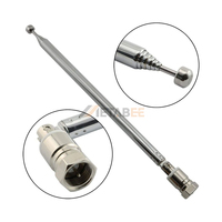Antenne télescopique pour émetteur FM 88-108 MHz, radio de diffusion 88-108 MHz, usage domestique, 75 ohms