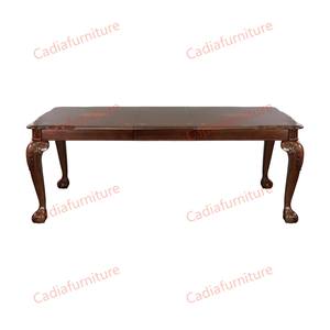 Ensemble <span class=keywords><strong>de</strong></span> salle à manger <span class=keywords><strong>de</strong></span> style classique américain pour petit espace, <span class=keywords><strong>table</strong></span> à manger rectangulaire en bois massif avec <span class=keywords><strong>6</strong></span> chaises en bois - Product Image 2