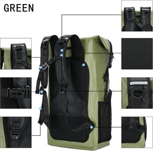 Sac à dos étanche à enroulement 35L, sac étanche flottant, plusieurs compartiments, système Molle, randonnée, <span class=keywords><strong>camping</strong></span>, kayak, voyage - Product Image 5