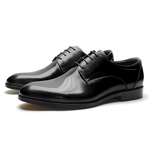 Zapatos de boda de estilo británico con punta en pico para hombre de cuero genuino de alta calidad a la moda - Product Image 4